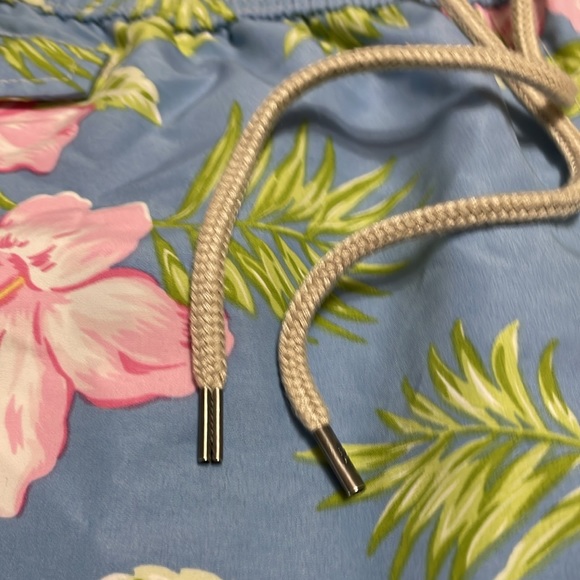 Polo Ralph Lauren Floral Swim Shorts Men's Size Medium Blue Pink Green Tropical - Picture 3 of 16